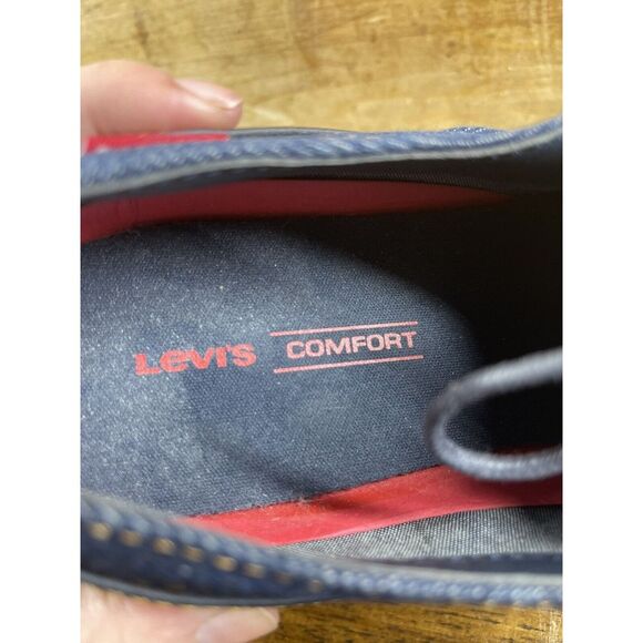 Levi's Mens Essex Denim Lace Up Shoes Size 10.5. Dress Or Casual Everyday - Picture 9 of 9
